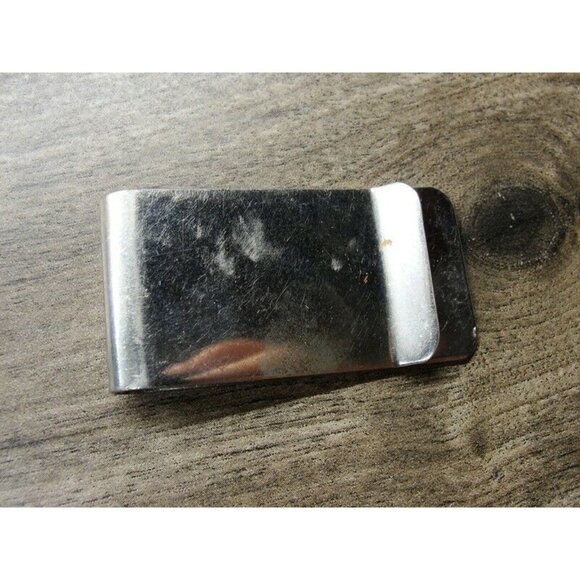 "MBH" Engraved Money Clip Stainless Steel Credit Card Cash ID Holder Silver - Picture 8 of 12